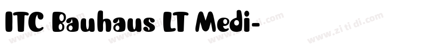 ITC Bauhaus LT Medi字体转换